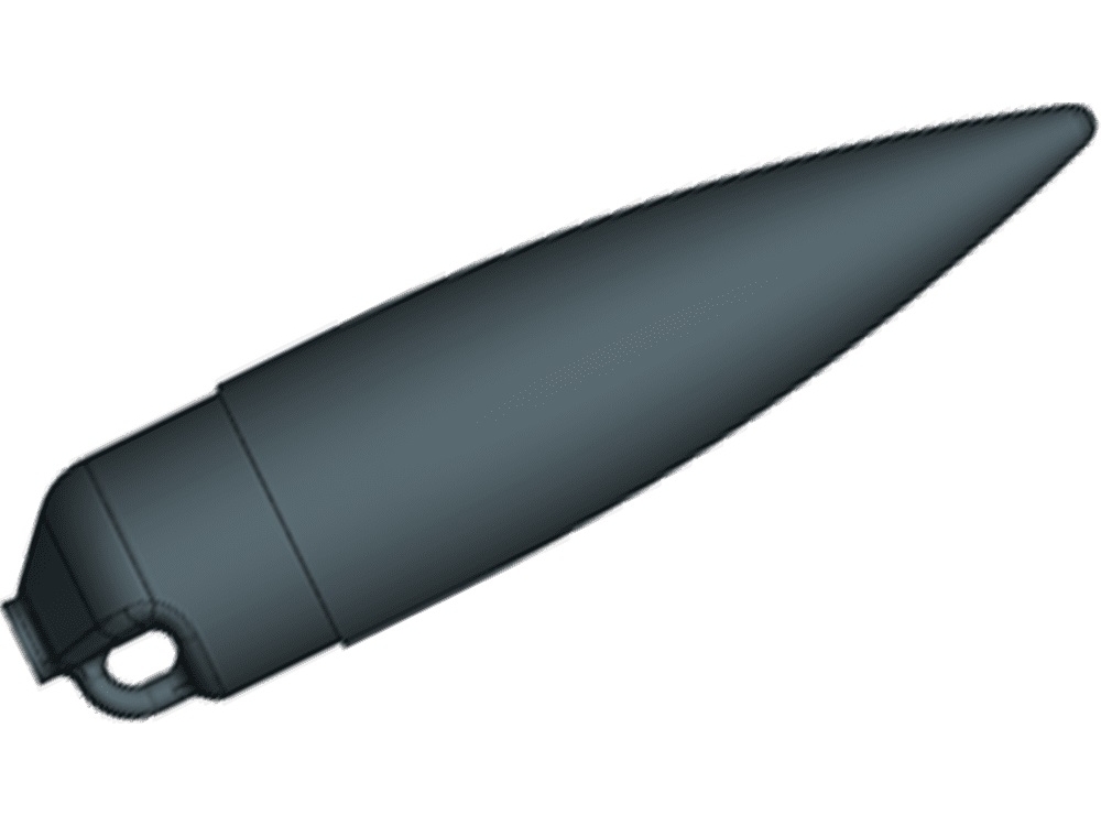 Spitze 26mm für Modellraketen 1 Stück in schwarz