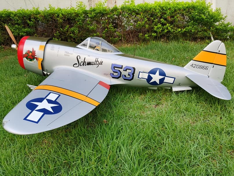 Full Composite P-47D Thunderbolt, Spw 2411mm, ARF-Set mit EZFW, Pilot-RC – Bild 2