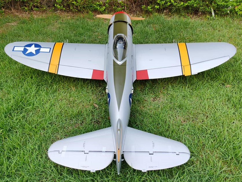 Full Composite P-47D Thunderbolt, Spw 2411mm, ARF-Set mit EZFW, Pilot-RC – Bild 3