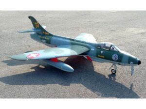 Top RC Model Hawker Hunter Swiss Patrouille Suisse, Full Composite, Spw 1770mm, ARF-Set