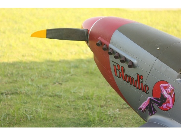 TopRC Model Mustang P-51D Blondie - Full Composite, 60ccm, Spw 2260mm, ARF-Set – Bild 2