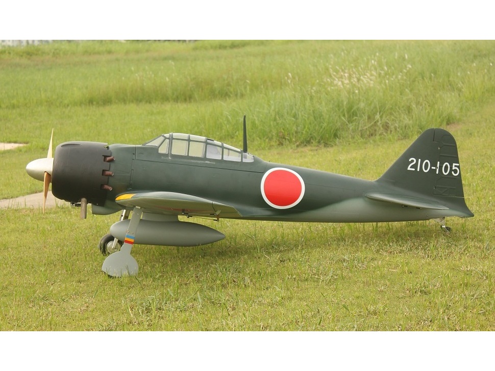 TopRC Model Zero Fighter A6M52 - Full Composite, 80ccm, Spw 2362mm, ARF-Set – Bild 2