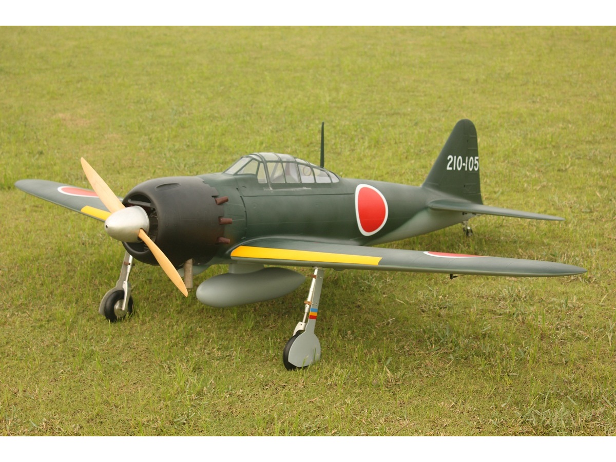 TopRC Model Zero Fighter A6M52 - Full Composite, 80ccm, Spw 2362mm, ARF-Set – Bild 3