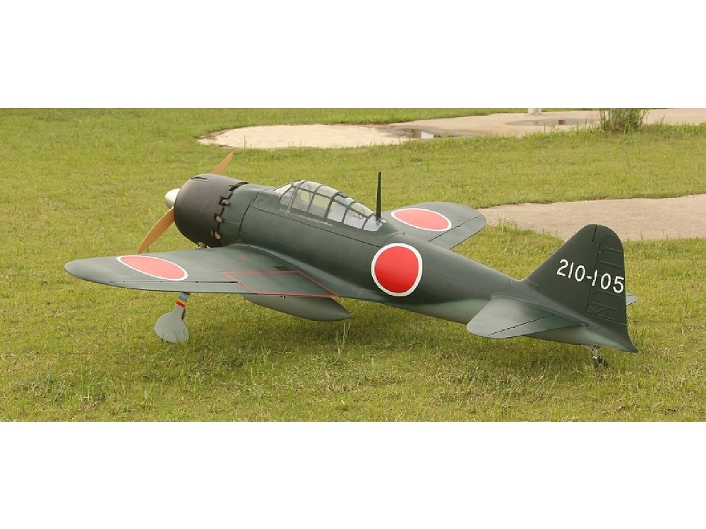 TopRC Model Zero Fighter A6M52 - Full Composite, 80ccm, Spw 2362mm, ARF-Set – Bild 4