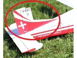 Seitenruder zu Pilatus Porter PC-6 Swiss, Spw 2720mm von VQ