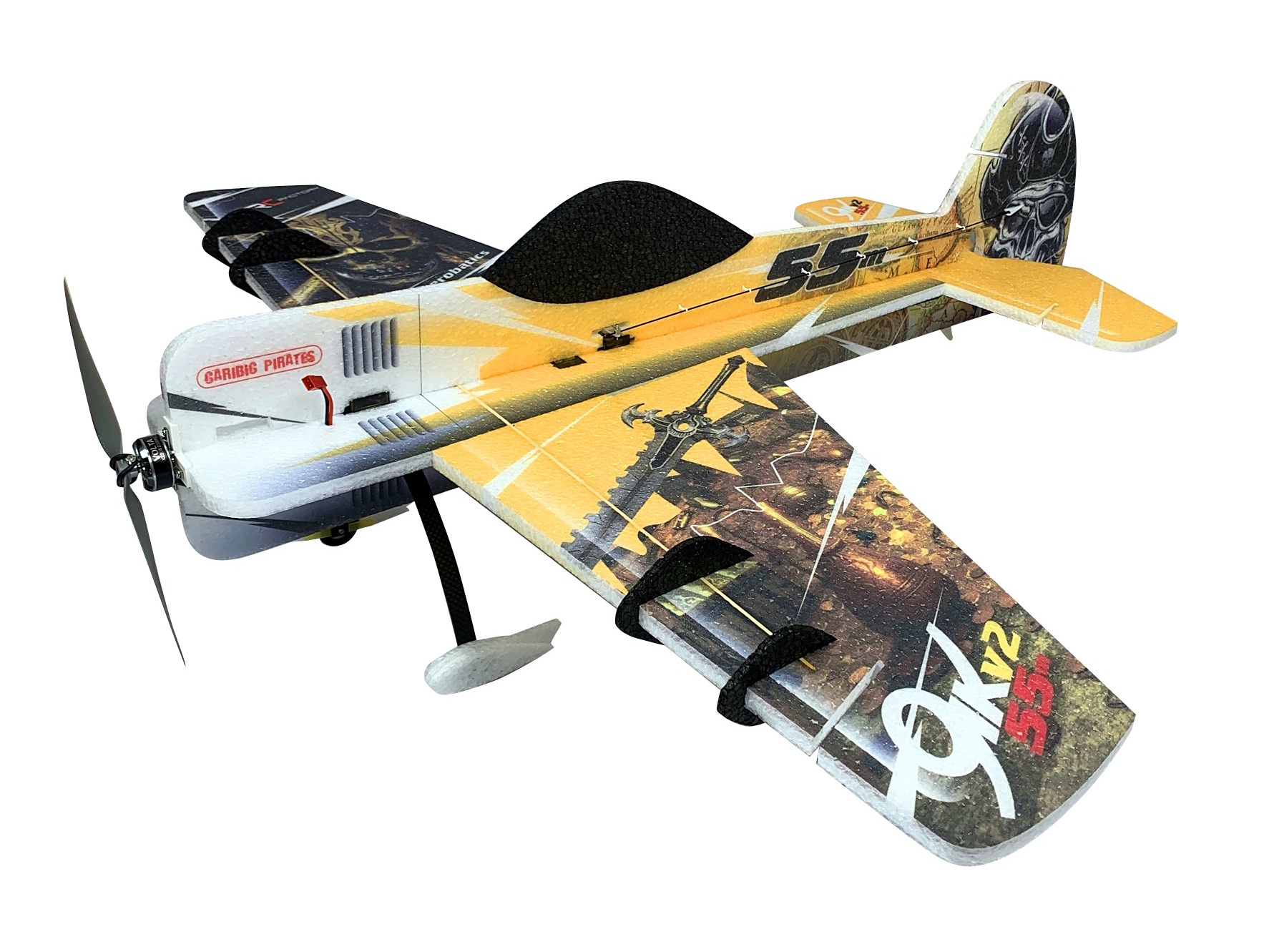 YAK 55 - yellow, Spw 800mm, KIT-Version aus EPP von RC-Factory