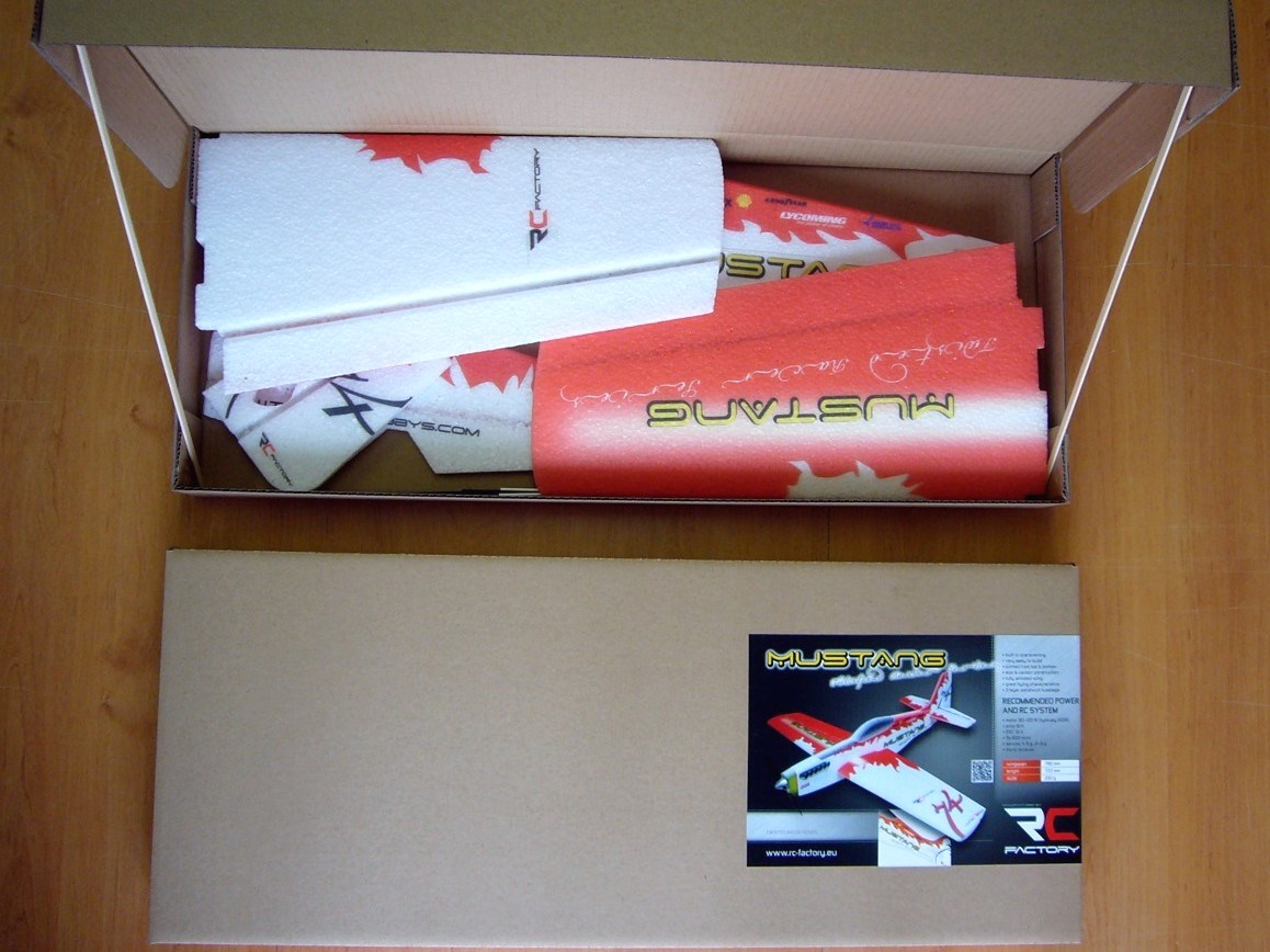 Mustang Red, Spw 780mm, KIT-Version aus EPP von RC-Factory – Bild 4