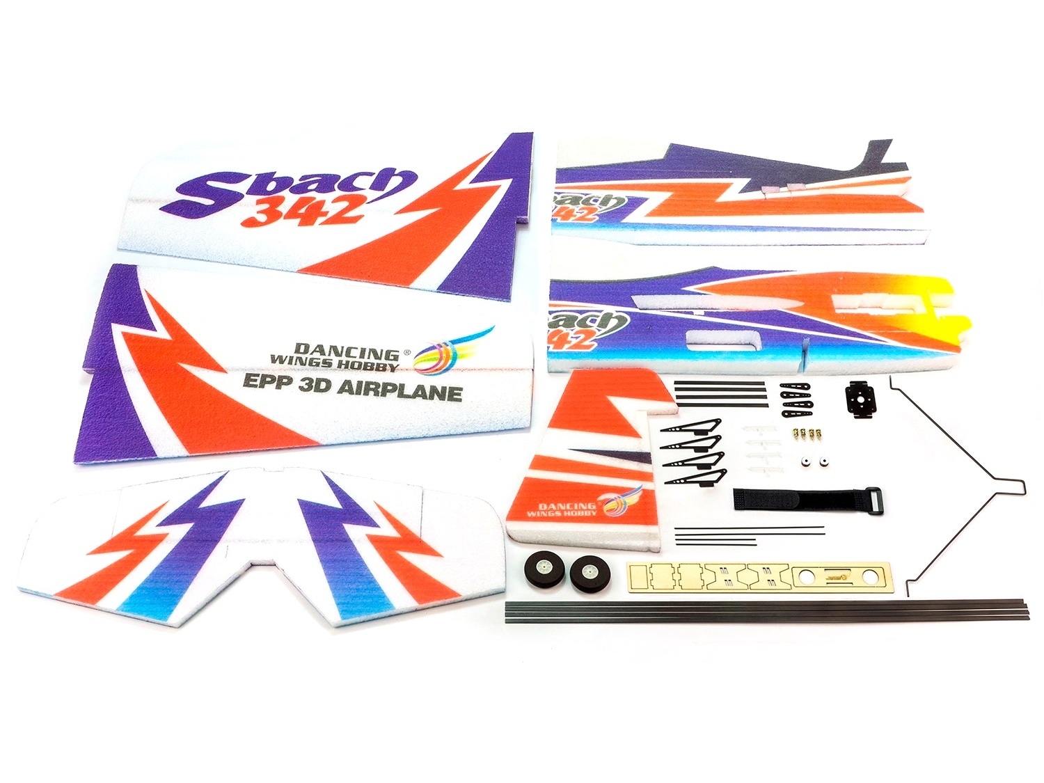 Sbach 342 - 3D Backyard, Spw 1000mm, PNP-Bausatz aus EPP von DW-Hobby – Bild 4