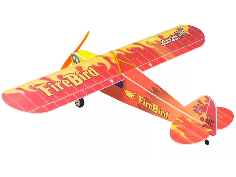 Piper J3 FireBird, Spw 600mm, PNP-Bausatz aus PP Foam von DW-Hobby – Bild 2