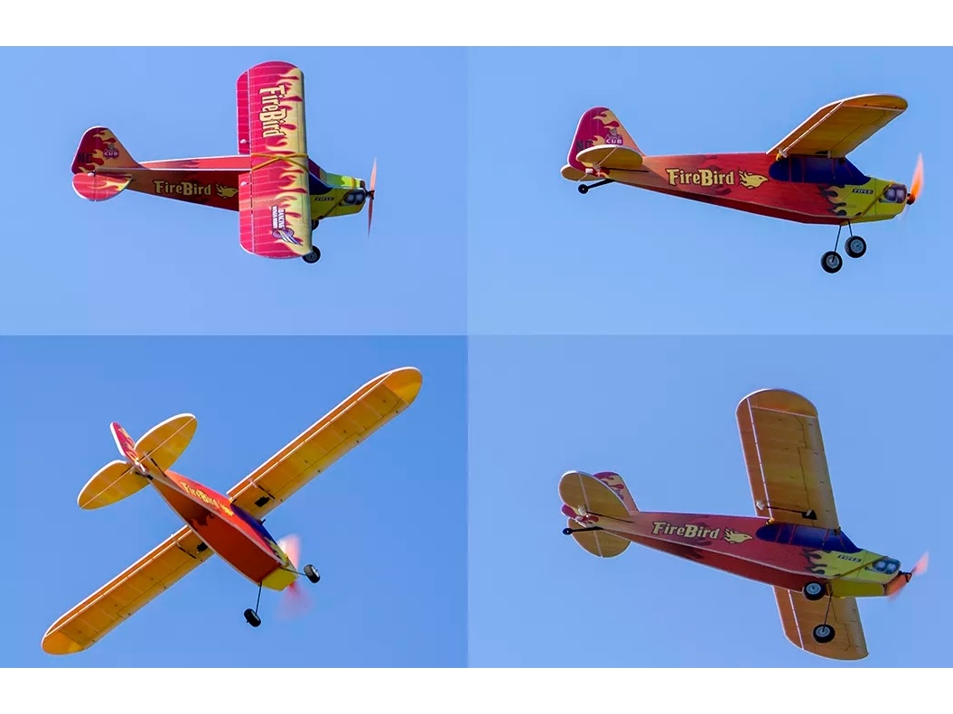 Piper J3 FireBird, Spw 600mm, PNP-Bausatz aus PP Foam von DW-Hobby – Bild 4