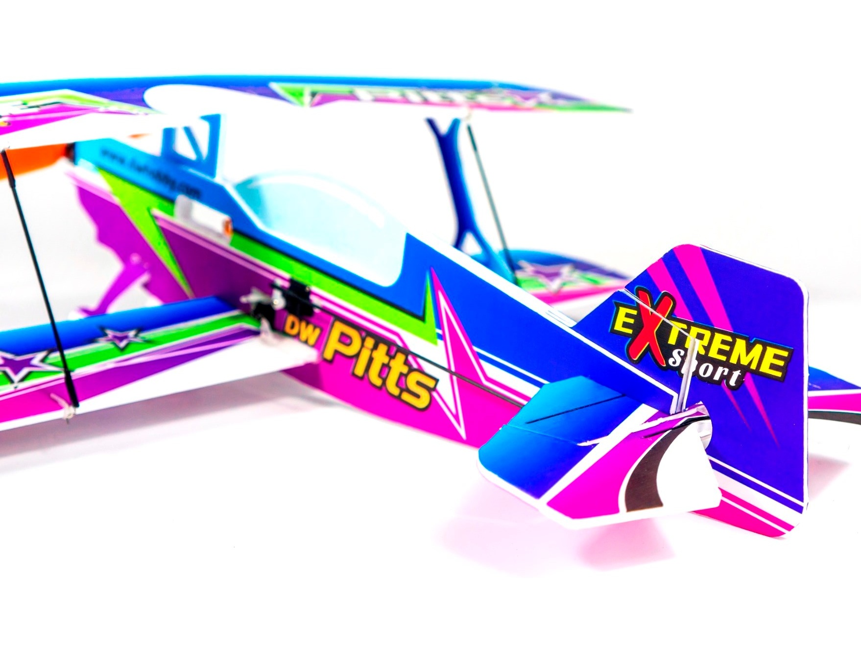 Pitts eXtreme, Spw 450mm, S-FHSS BNF-Bausatz aus PP Foam, DW-Hobby – Bild 6
