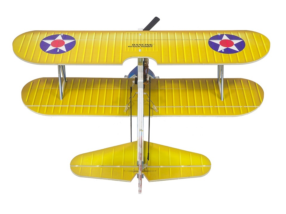 PT-17 Stearman, Spw 450mm, KIT-Bausatz aus PP Foam, DW-Hobby – Bild 3