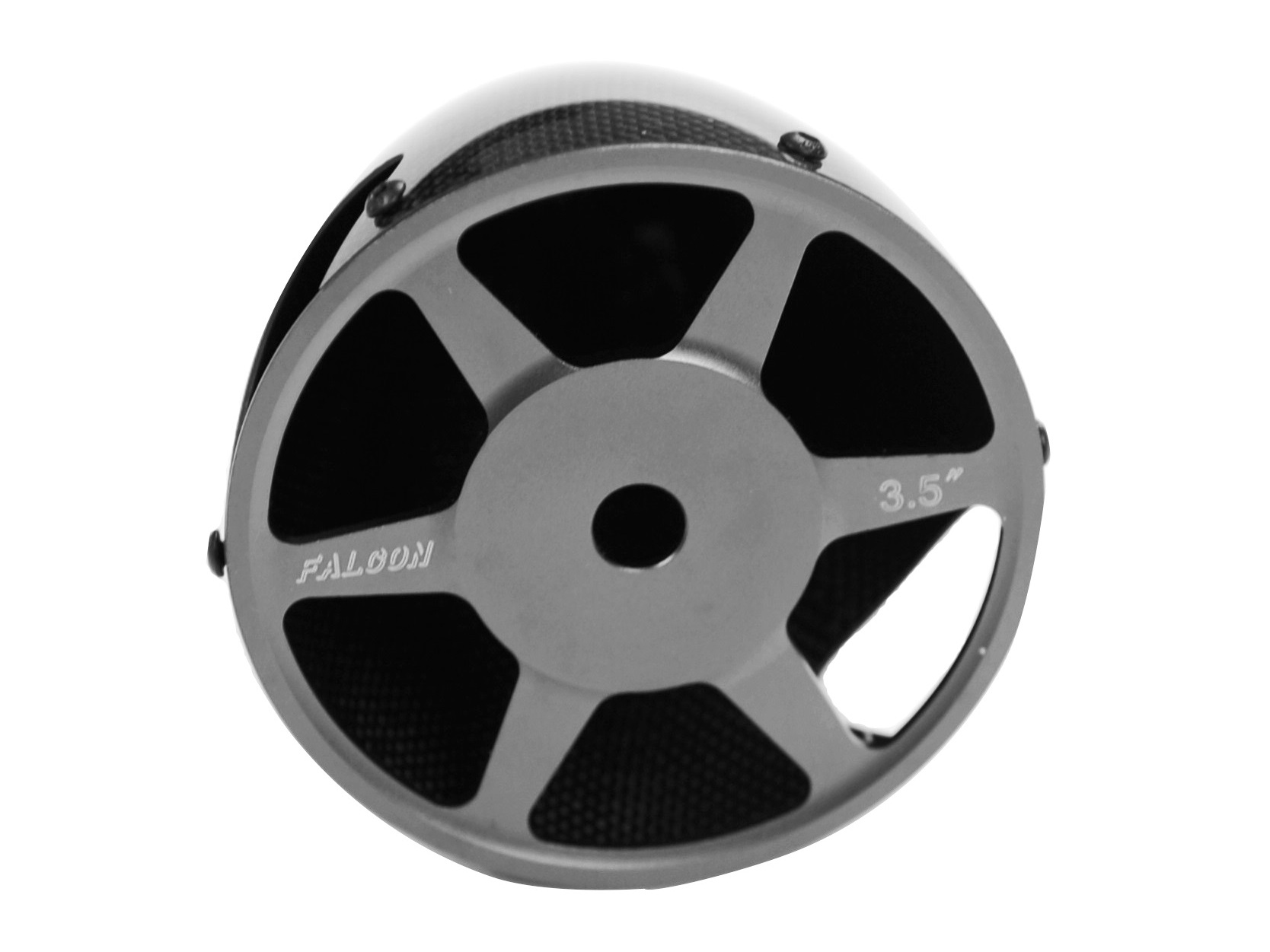 Falcon Carbon / CFK Spinner 3.5 Zoll / 89mm, 3-Blatt mit Alu-Bodenplatte – Bild 3