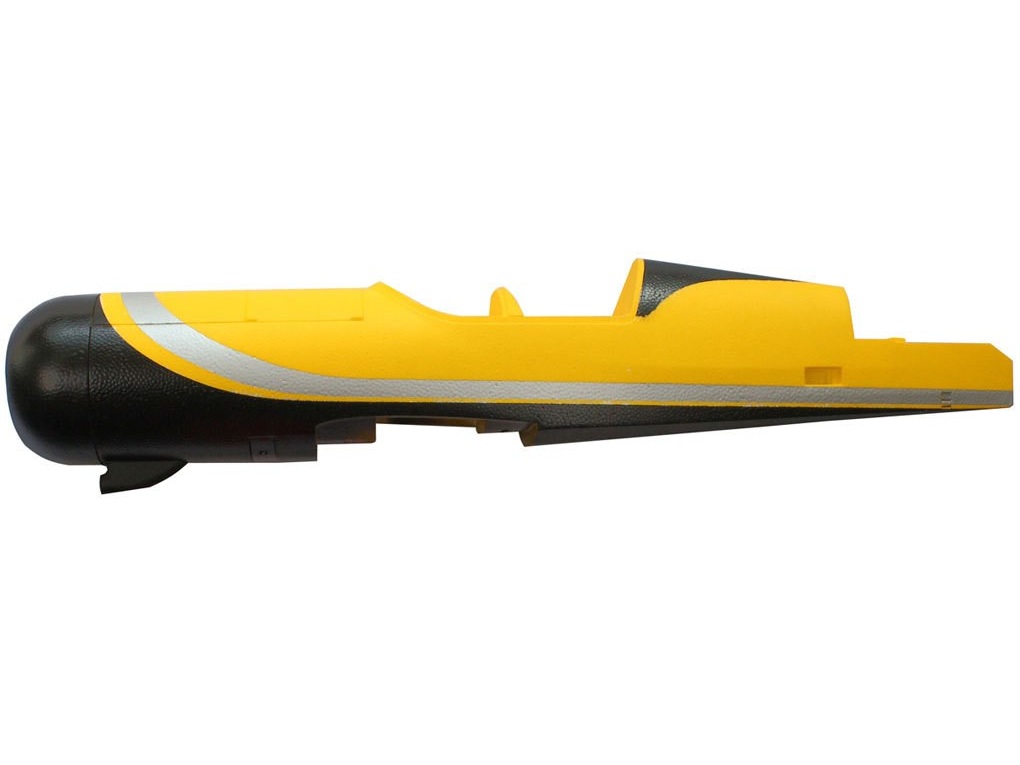 Rumpf ohne Batteriehalter in GELB zu Pitts Python von Dynam Pitts-01