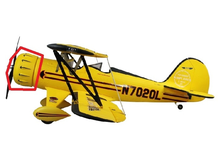 Motorhaube WACO YMF-5D Dynam Motor cowl