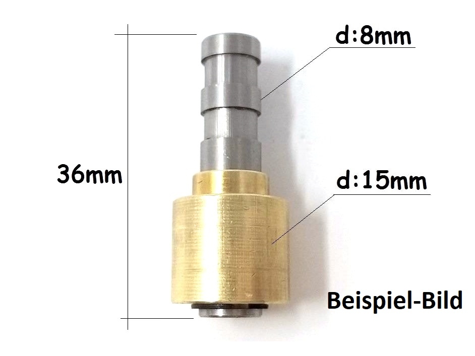 Drehachse zu Bugfahrwerk für ER-150 für Modelle 15 - 25kg, JP Hobby – Bild 3