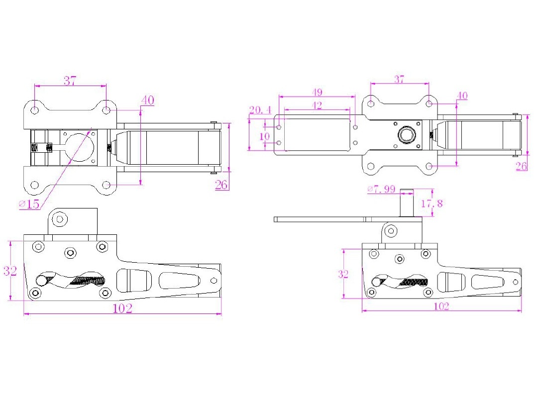 Einziehfahrwerksmodul Set ER-150 für Modelle von 15 - 25kg, JP Hobby – Bild 4