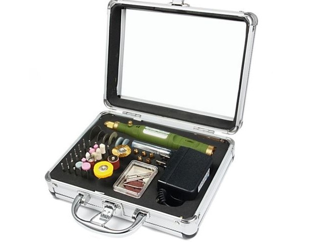 Multifunktions Feinbohrschleifer Set, 80-teilig, 12 Watt - ähnlich Dremel – Bild 2
