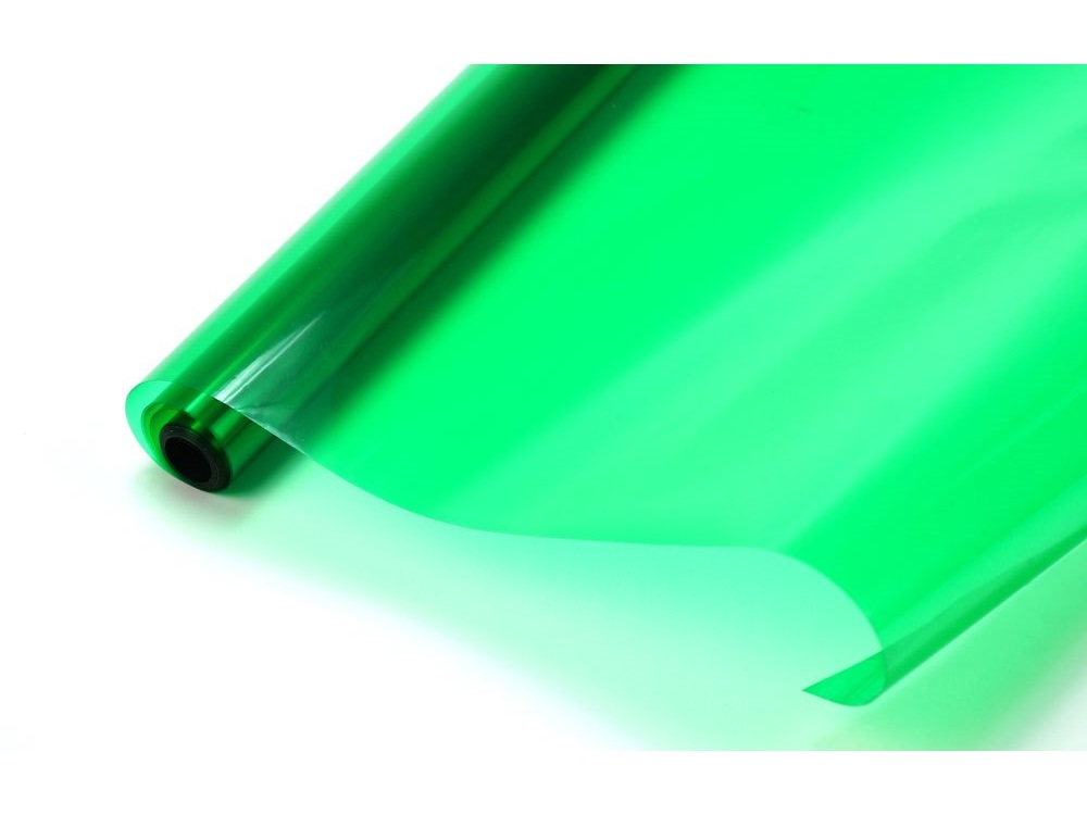Bügelfolie / Modellbaufolie - GRÜN transparent, 63x200 cm