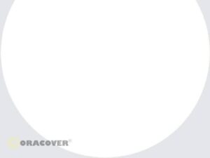 Oracover Bügelfolie / Modellbaufolie, weiss - 21-010-002 - 60x200cm