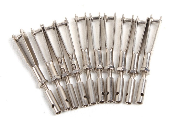 Löthülse mit Gabelkopf M2 - Set a 10 Stück