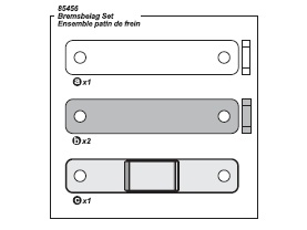 Bremsbelags-Set zu BAJA 85456 (Brake Pad Set)