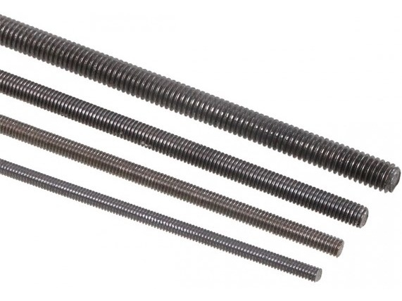 Schubstangen / Gewindestangen M3x500mm, Stahl - verzinkt, 2 Stück