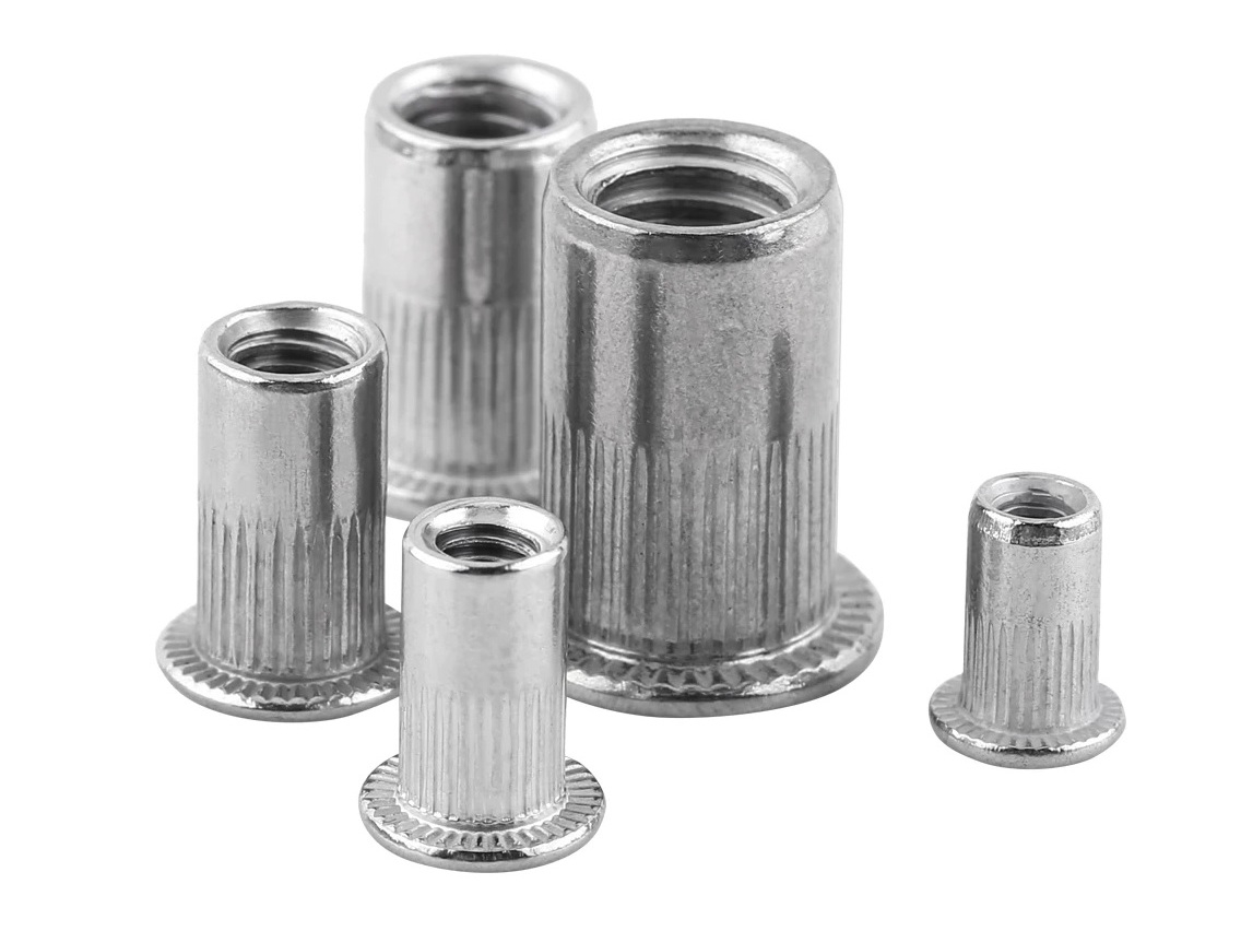 Alu-Dübelmutter / Blindmutter M5 für 7mm Loch, 10 Stück