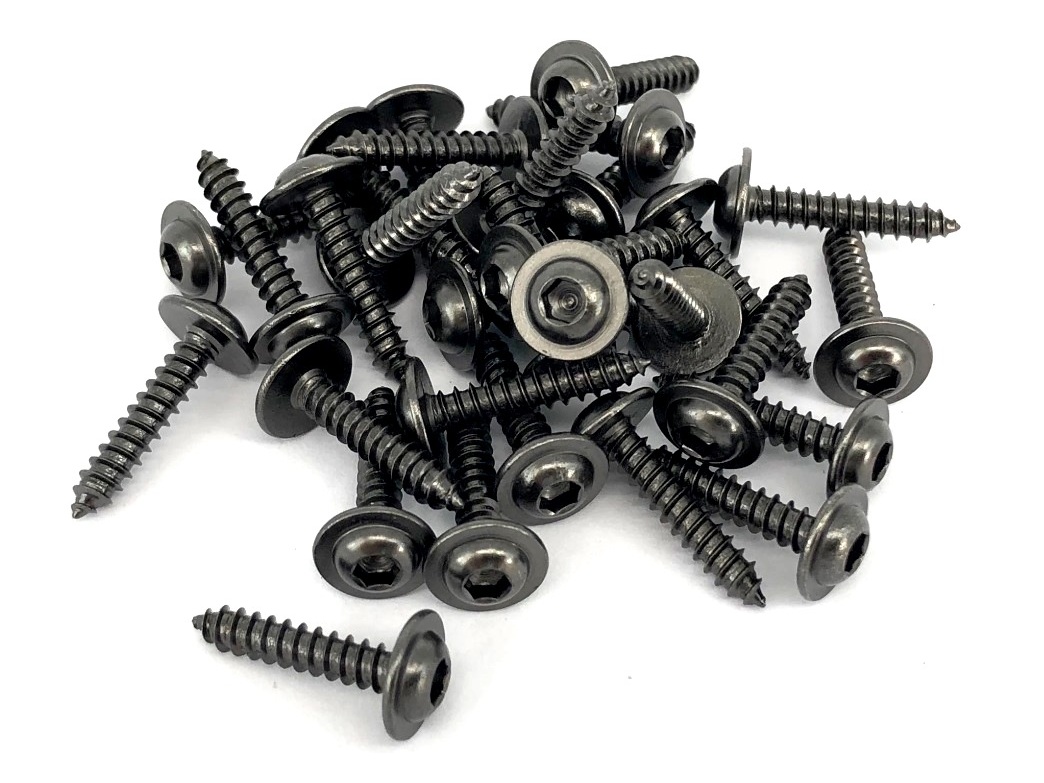 Inbus Holzschraube / Servoschraube - 3x12mm - 30er-Set