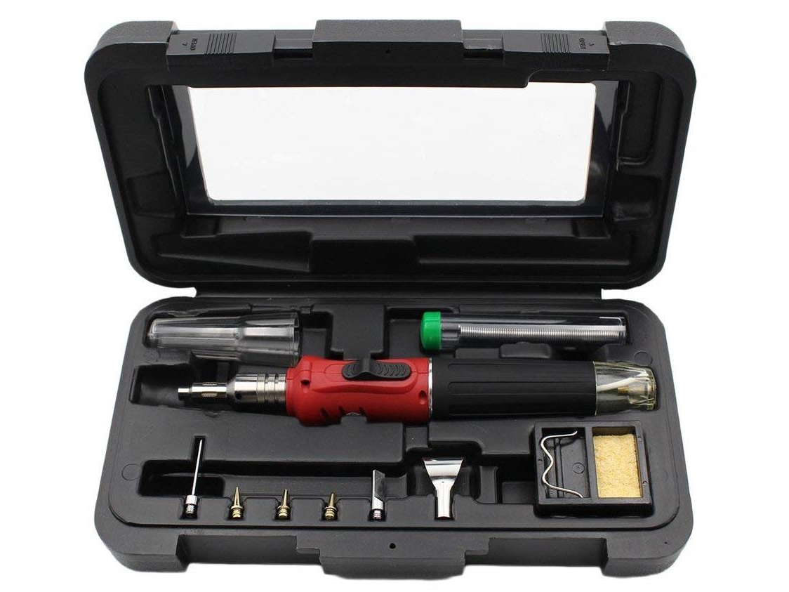 Butan-Lötkolben-/Heissluft-Multi-Set - Gaslöt-Set - Gasklötkolben – Bild 3