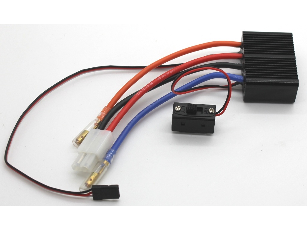 Regler HV/Hochvolt für Bürstenmotoren 5-17V, wasserdicht mit Bremse, 1 A BEC