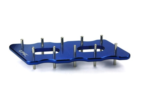 Motor-Ritzelhalter für 540er Motor Ritzel - aluminium - blau