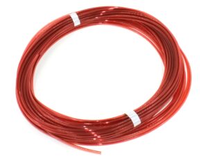 Polyurethan PU Turbinen Treibstoffschlauch rot, Druckluftschlauch 4x2.5mm - 1 Meter