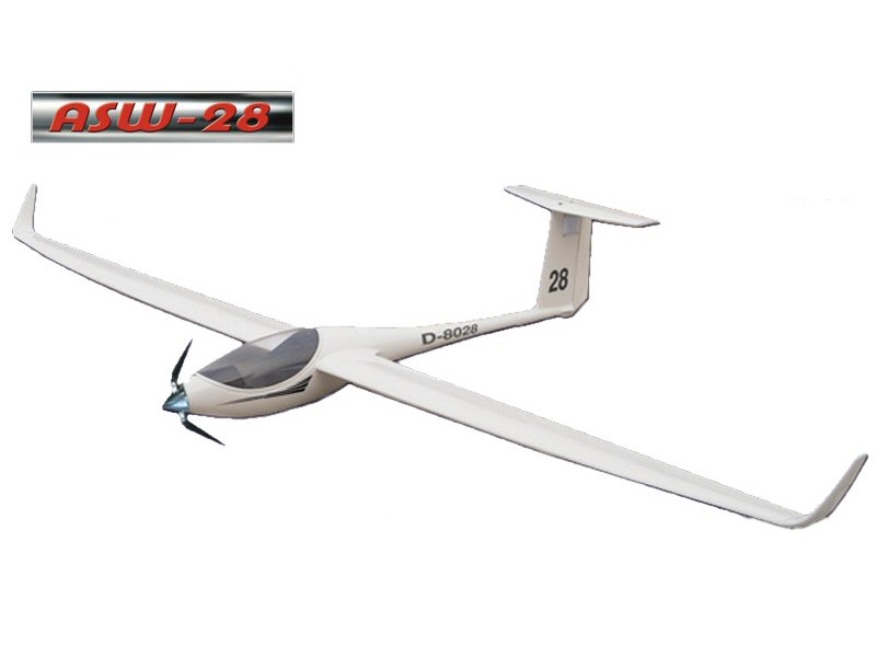 Elektrosegler ASW28, Spw 2530mm mit Motor ARF-Set, FlyFly