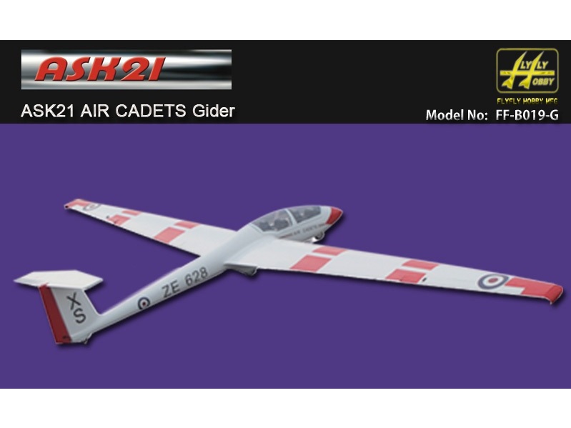 Rumpf zu Segelflieger ASK21 Air Cadets, Spw 2600mm, Flyfly