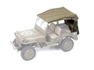 Verdeck / Canvas zu Willys Jeep Rochobby 1:6 - 1941 MB Scaler - C1031