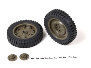 Vorderräder-Set zu Willys Jeep Rochobby 1941 MB Scaler - C1002