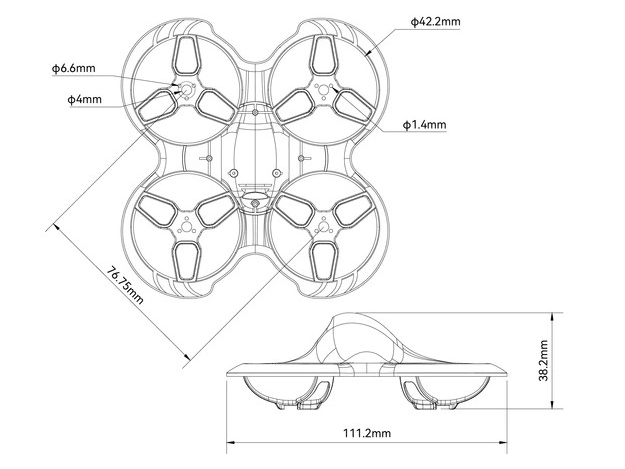 BetaFPV Frame KIT zu Whoop Racing Cetus Pro – Bild 4