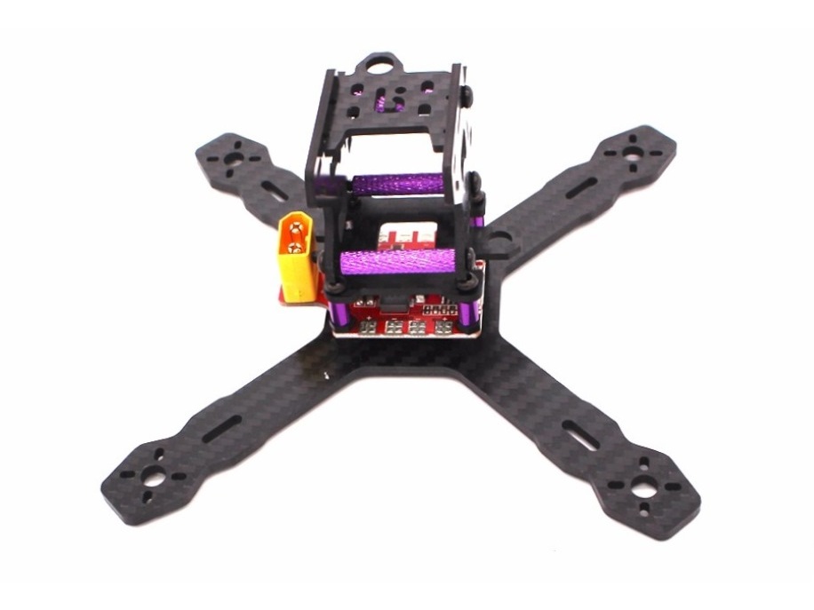 Mini FPV Quadrocopter CFK Reptile RX130 - KIT-Bausatz mit PDB – Bild 3