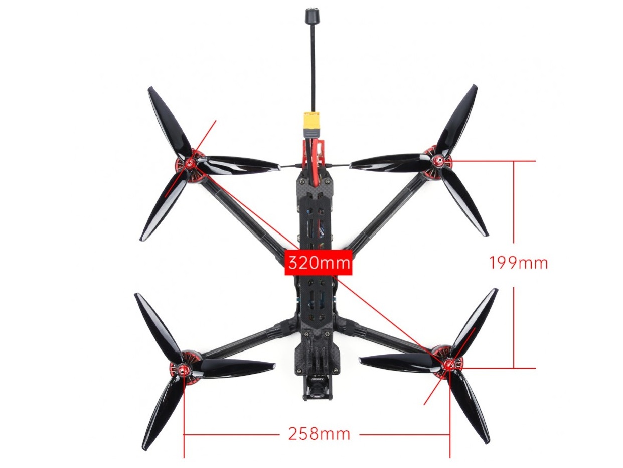 iFlight Chimera7 Analog - Long Range - FPV Copter - 6S TBS BNF-Set – Bild 3