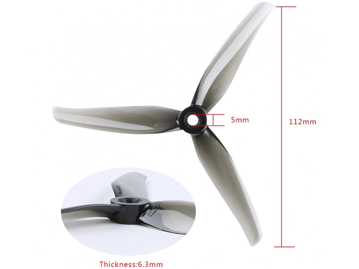iFlight Nazgul F5 3-Blatt CW CCW Propeller 5.1x3.5/ 3-Blatt Gün – Bild 2