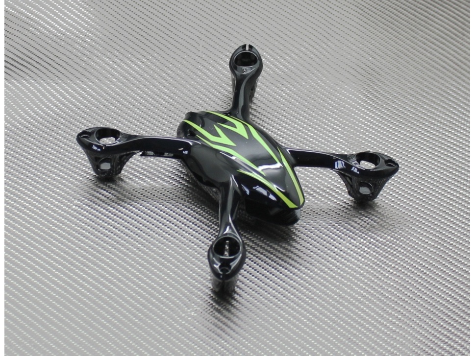 Hauptrahmen H107-A21Quadro H107C X4 grün, Cam HubSan