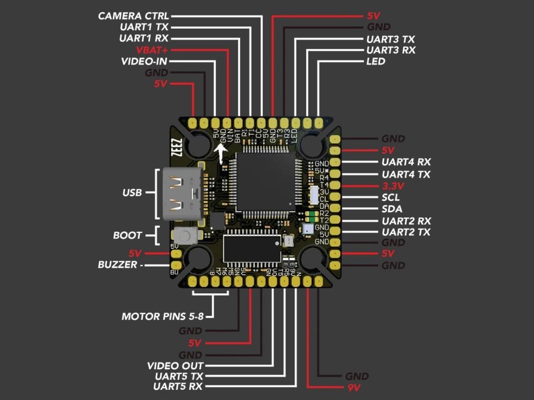 Zeez Design F7 2020 V3 - Flight Controller – Bild 3