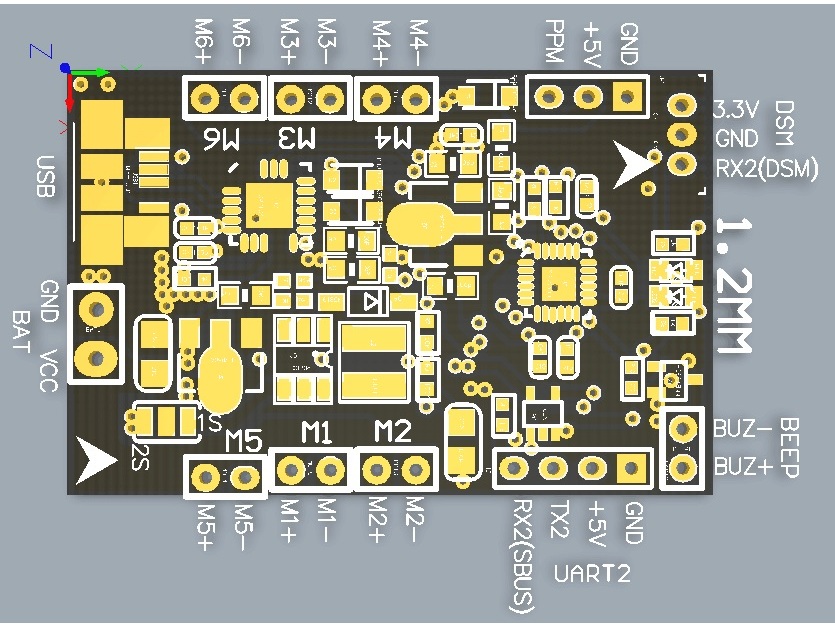 Naze32 BRUSH Flight Controller - 32Bit zu Mini Race-Copter – Bild 3