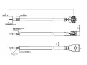 Empfängerantenne 150mm Ipex 13 mit Lötfahne