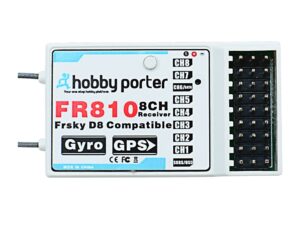 Empfänger FR810 - 8-Kanal - GPS - FrSky-Kompatibel - D8