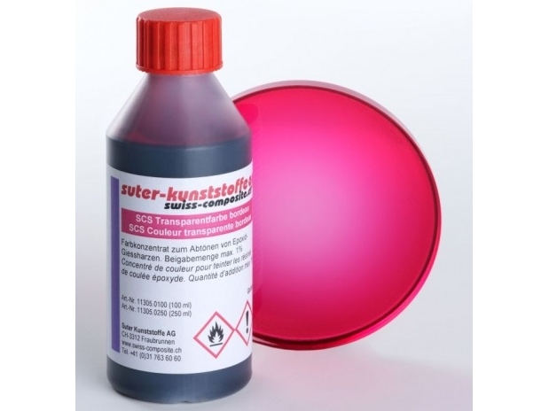 SCS-Transparentfarbe - bordeaux - 100ml