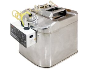 Tankstation aus Chromstahl - 25 Liter V2  für Benzin, Diesel und Kerosin, HSD