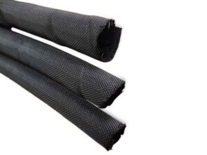 Gewebe -/ Geflechtschlauch / Kabelschutz - offen - 13mm