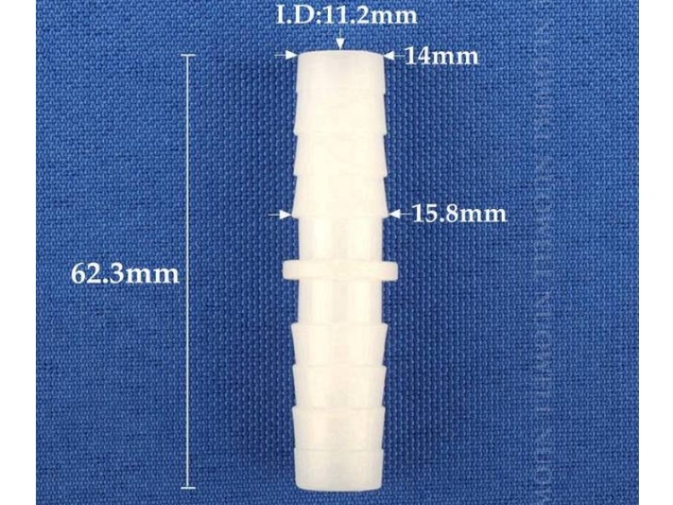 Schlauchverbinder aus Kunststoff - 14mm - 2er-Set – Bild 3
